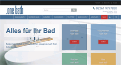 Desktop Screenshot of one-bath.de