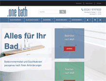Tablet Screenshot of one-bath.de